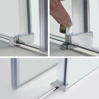 Душевой уголок Wasserkraft Vils 120x80см серебристый 56R06